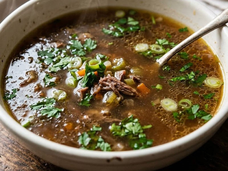 Slow-Simmered Beef Bone Broth recipe